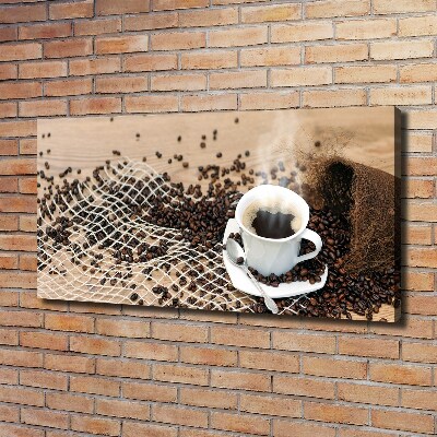 Foto quadro su tela Caffè e chicchi di caffè
