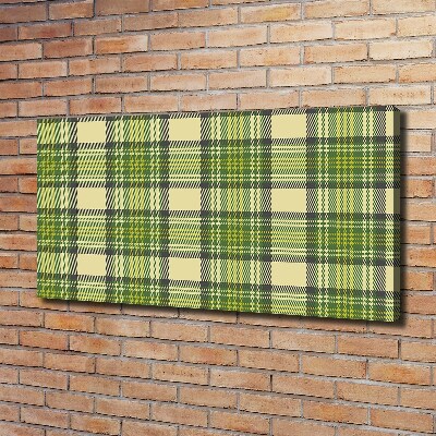 Quadro stampa su tela A scacchi verdi