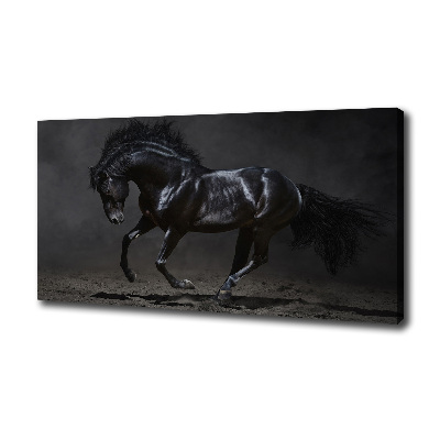 Quadro stampa su tela Cavallo oscuro