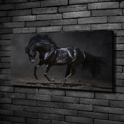 Quadro stampa su tela Cavallo oscuro