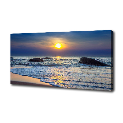 Quadro stampa su tela Mare al tramonto