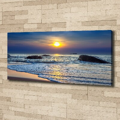 Quadro stampa su tela Mare al tramonto