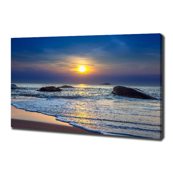 Quadro stampa su tela Mare al tramonto