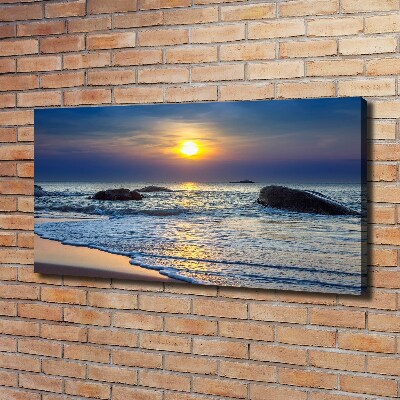 Quadro stampa su tela Mare al tramonto