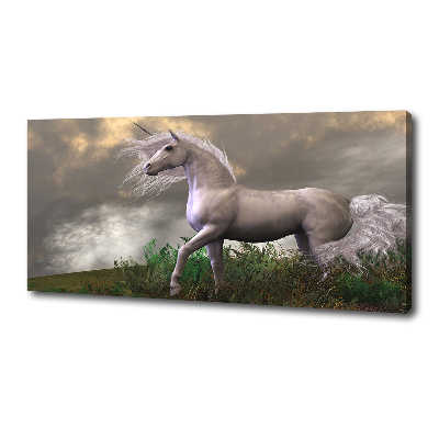 Quadro su tela Unicorno grigio