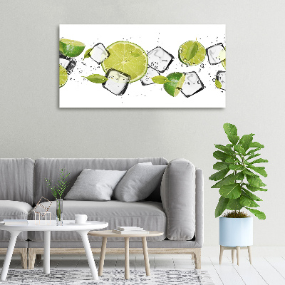 Quadro stampa su tela Lime con ghiaccio