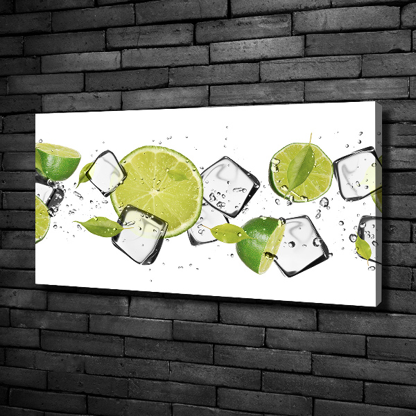 Quadro stampa su tela Lime con ghiaccio