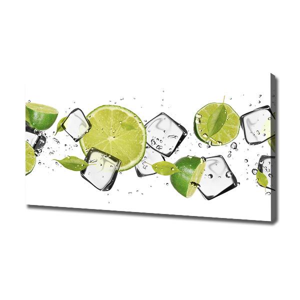 Quadro stampa su tela Lime con ghiaccio
