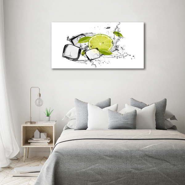 Quadro su tela Lime con ghiaccio