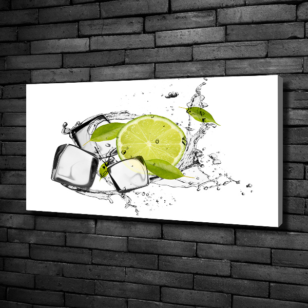 Quadro su tela Lime con ghiaccio