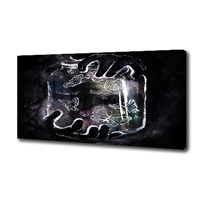 Foto quadro su tela Farfalle in un barattolo