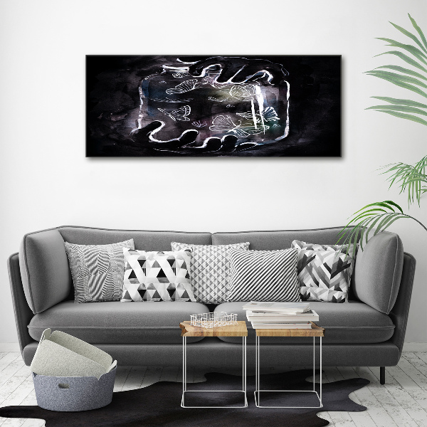 Foto quadro su tela Farfalle in un barattolo