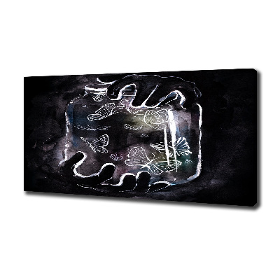 Foto quadro su tela Farfalle in un barattolo