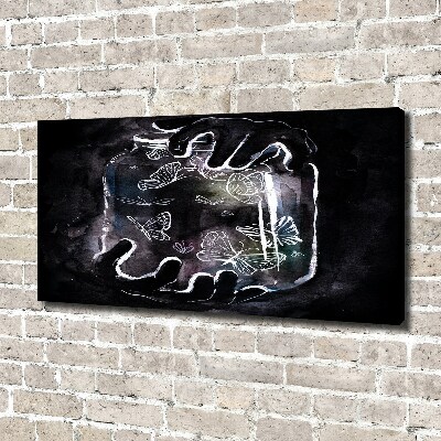 Foto quadro su tela Farfalle in un barattolo