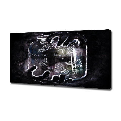 Foto quadro su tela Farfalle in un barattolo