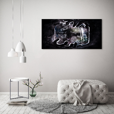 Foto quadro su tela Farfalle in un barattolo