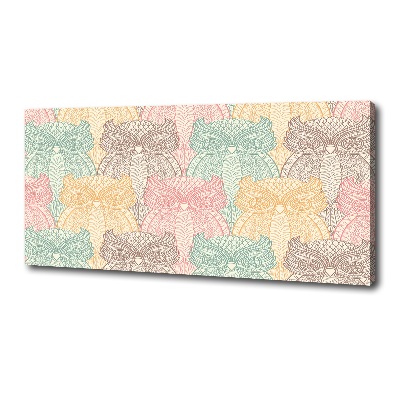 Foto quadro su tela Gufi