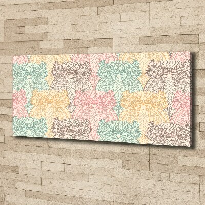 Foto quadro su tela Gufi