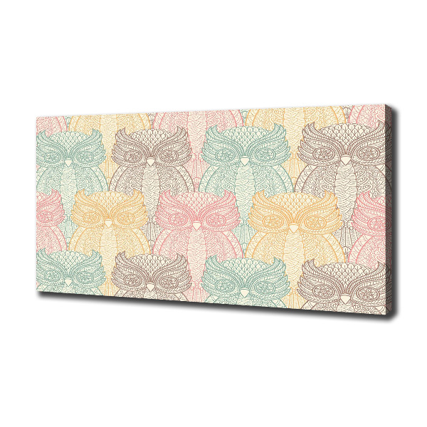 Foto quadro su tela Gufi