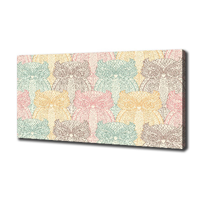 Foto quadro su tela Gufi