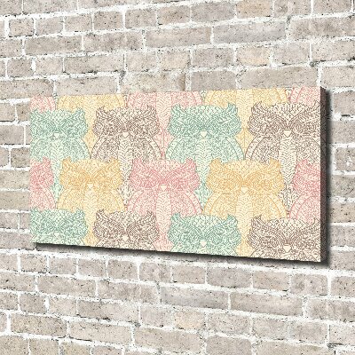 Foto quadro su tela Gufi