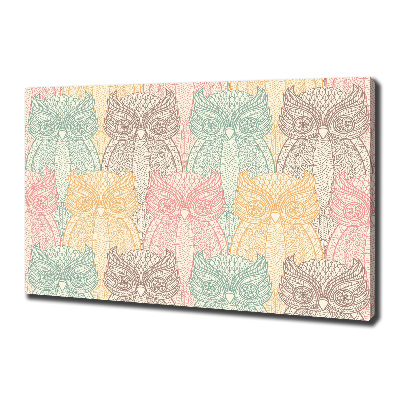 Foto quadro su tela Gufi