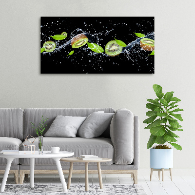 Quadro stampa su tela Kiwi e acqua