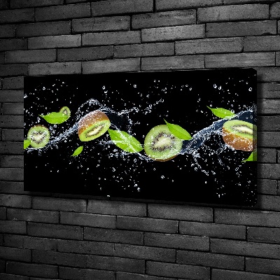 Quadro stampa su tela Kiwi e acqua