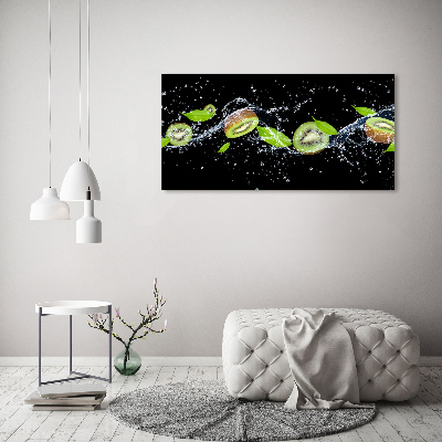 Quadro stampa su tela Kiwi e acqua