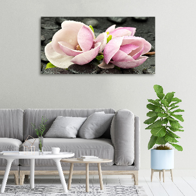 Quadro stampa su tela Pietra zen di magnolia