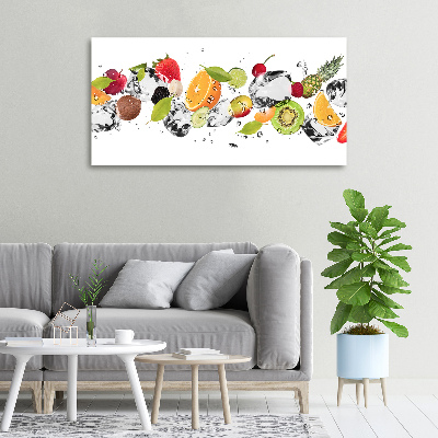 Quadro su tela Frutta e acqua