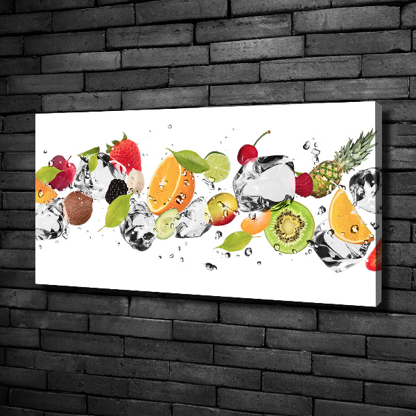 Quadro su tela Frutta e acqua