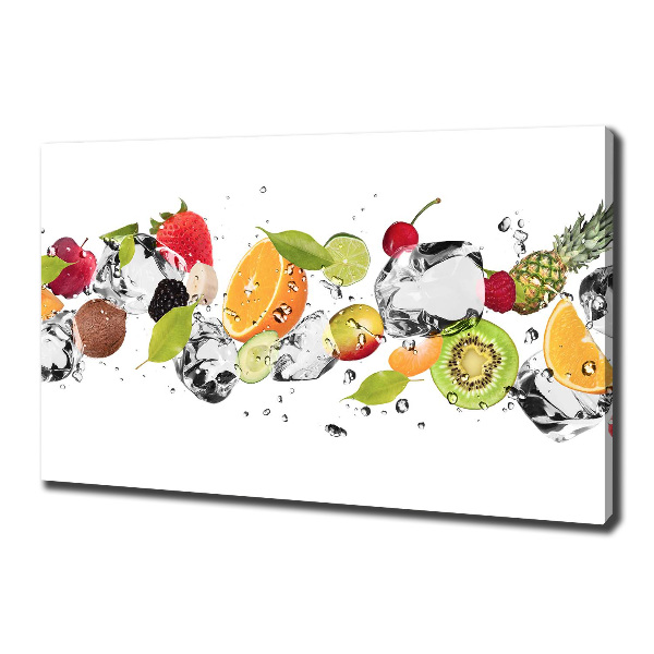 Quadro su tela Frutta e acqua