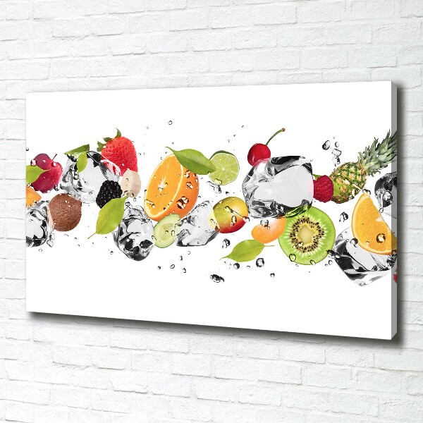 Quadro su tela Frutta e acqua
