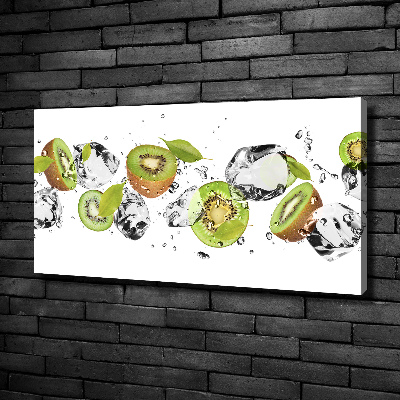 Quadro stampa su tela Kiwi e acqua