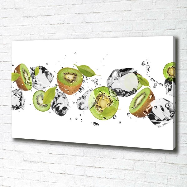 Quadro stampa su tela Kiwi e acqua