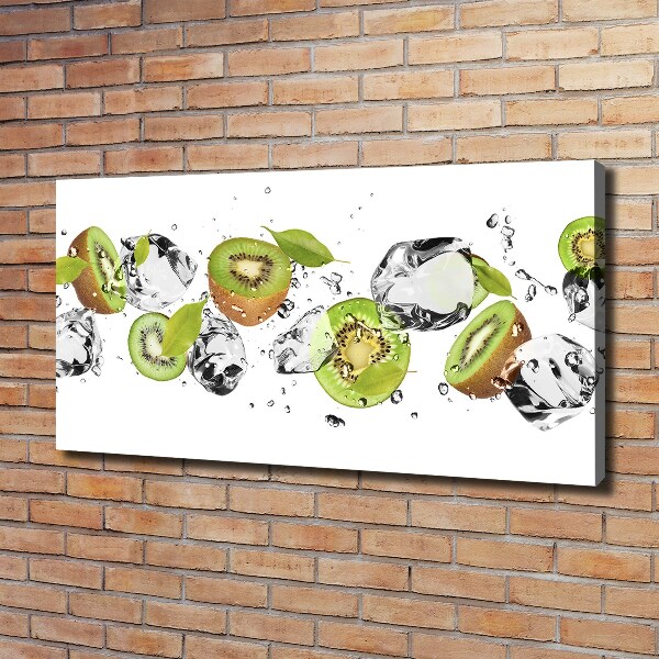 Quadro stampa su tela Kiwi e acqua