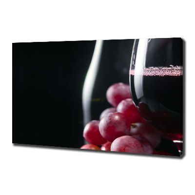 Quadro su tela Uva e vino