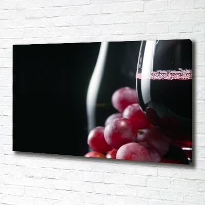 Quadro su tela Uva e vino