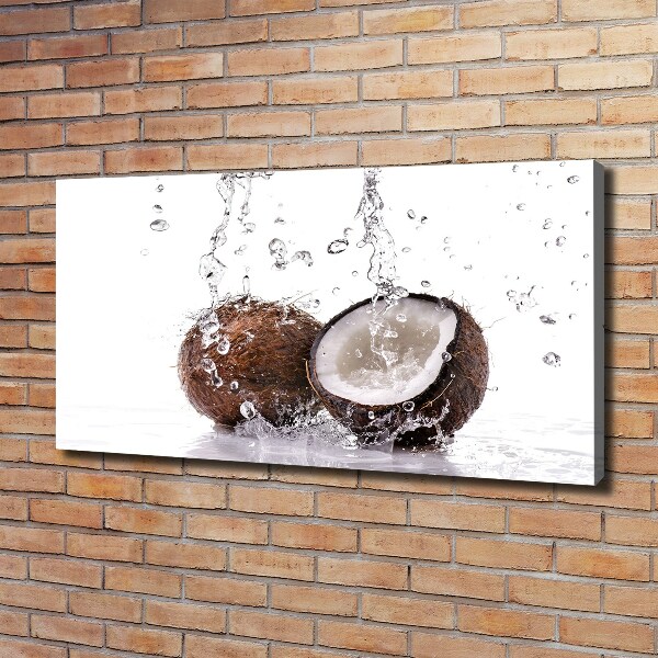 Foto quadro su tela Cocco e acqua