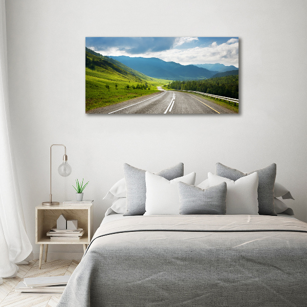 Foto quadro su tela Strada di montagna