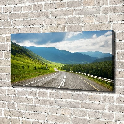 Foto quadro su tela Strada di montagna