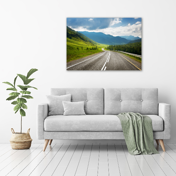 Foto quadro su tela Strada di montagna