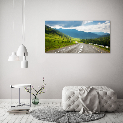 Foto quadro su tela Strada di montagna
