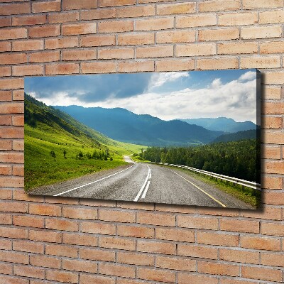 Foto quadro su tela Strada di montagna