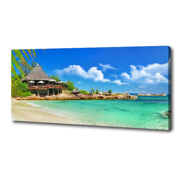 Quadro stampa su tela Spiaggia delle Seychelles