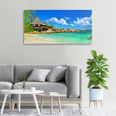 Quadro stampa su tela Spiaggia delle Seychelles