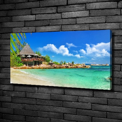 Quadro stampa su tela Spiaggia delle Seychelles