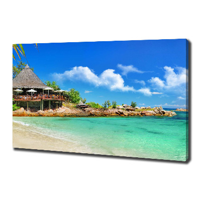 Quadro stampa su tela Spiaggia delle Seychelles