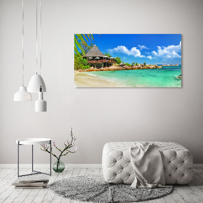 Quadro stampa su tela Spiaggia delle Seychelles